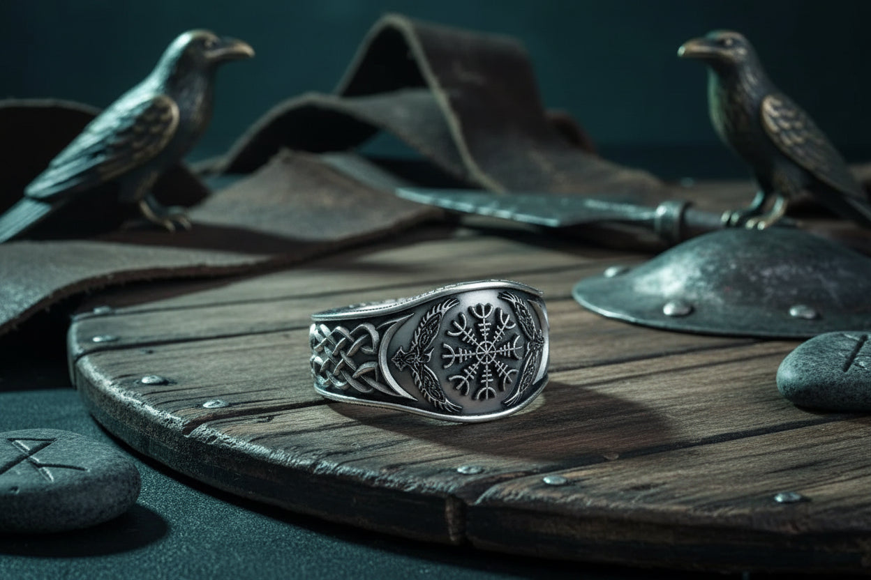 Celtic Compass Ring - Sorceress Sanctuary Silver / 7 number-Silver / 8 number-Silver / 9 number-Silver / 10 number-Silver / 11 number