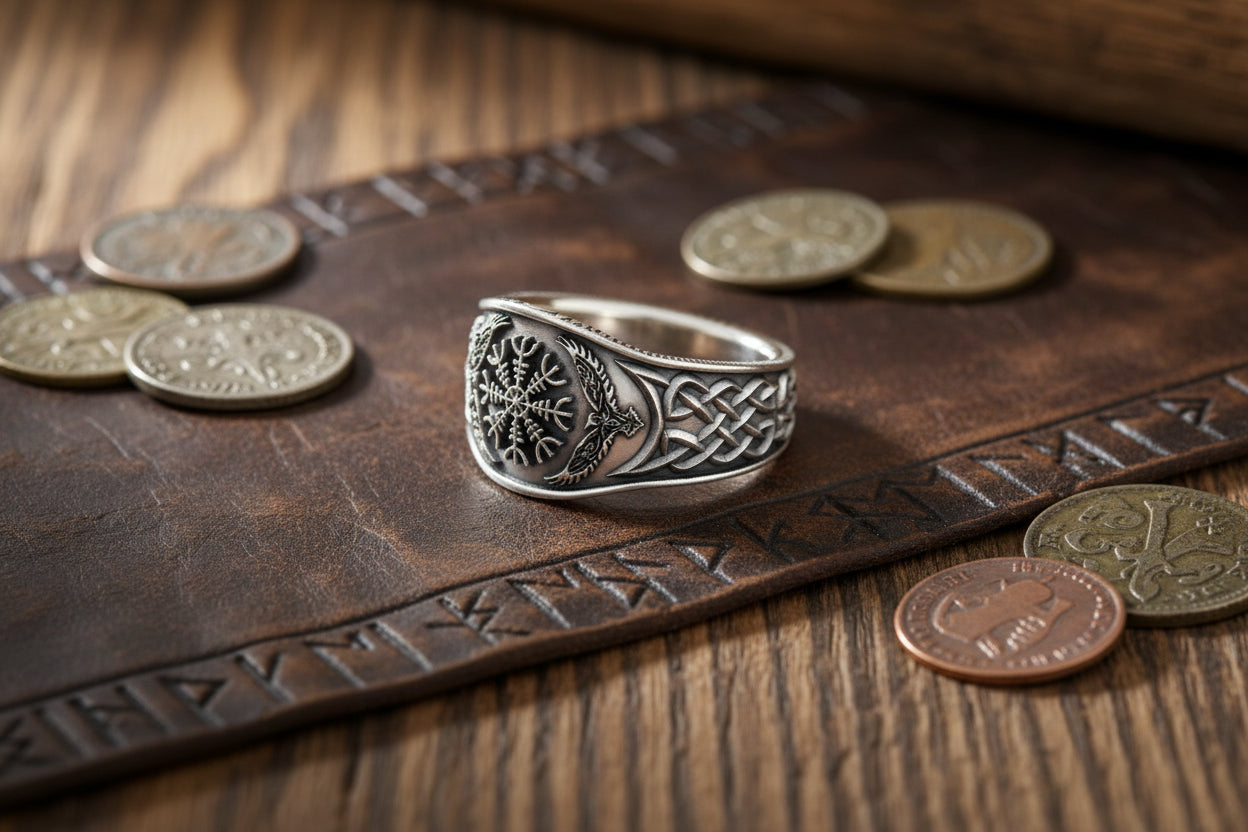 Celtic Compass Ring - Sorceress Sanctuary Silver / 7 number-Silver / 8 number-Silver / 9 number-Silver / 10 number-Silver / 11 number