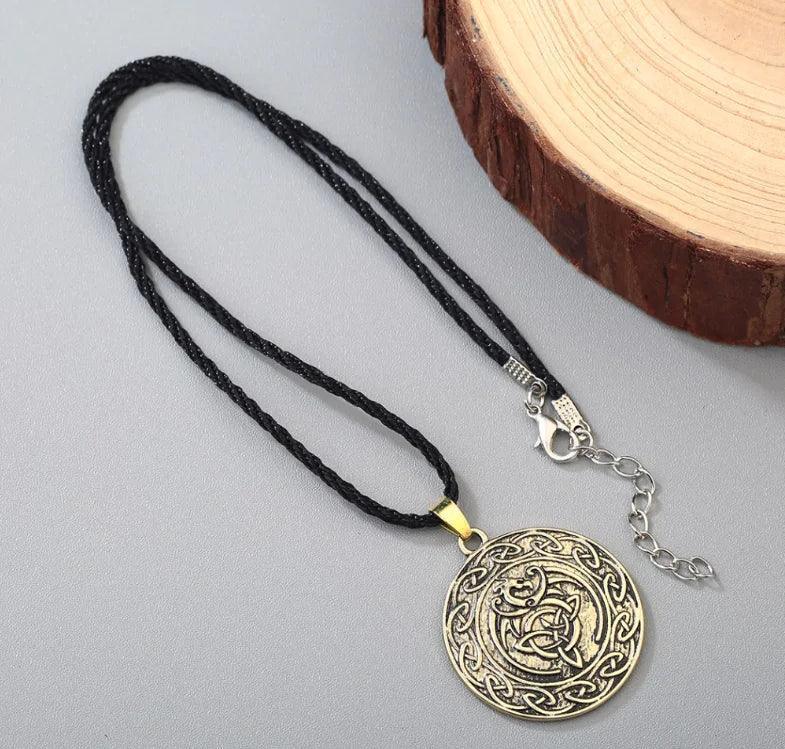 Celtic Dragon Necklace - Sorceress Sanctuary Bronze-Ancient silver