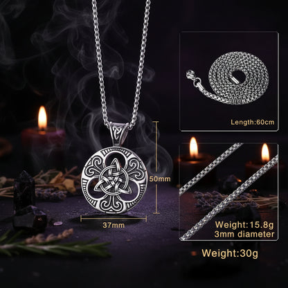 Vintage Punk Irish Celtic Knot Pendant Necklace Sorceress Sanctuary