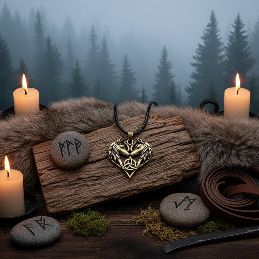 Celtic Wolf Necklace - Sorceress Sanctuary Antique silver BSK chain-Antique bronze BSK chain-Antique bronze leather cord-antique silver leather rope