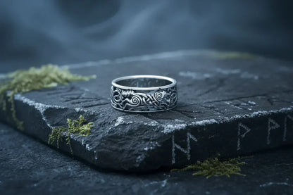 Celtic Wolf Ring - Sorceress Sanctuary Black / 7-Black / 8-Black / 9-Black / 10-Black / 11