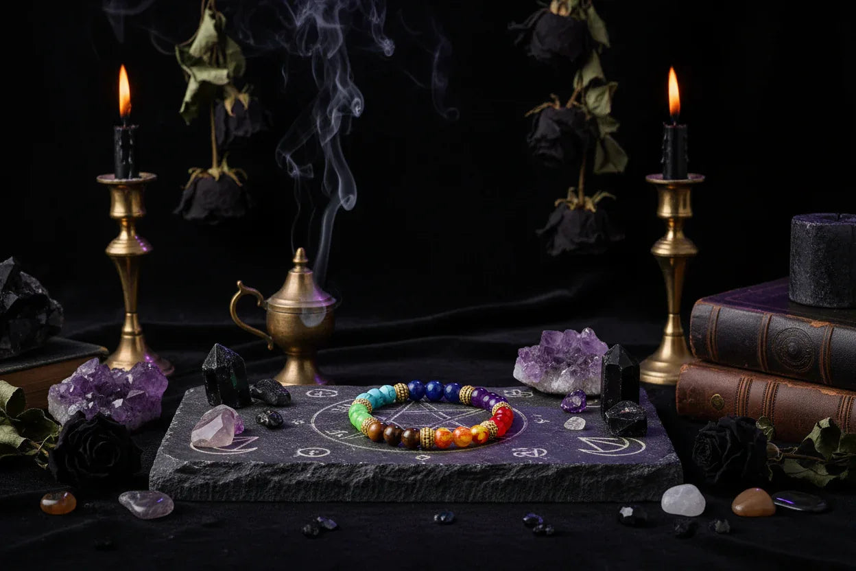 Chakra Balance Bracelet - Sorceress Sanctuary Gold-Silver 3pcs-Silver 10pcs-Silver-Silver 2pcs