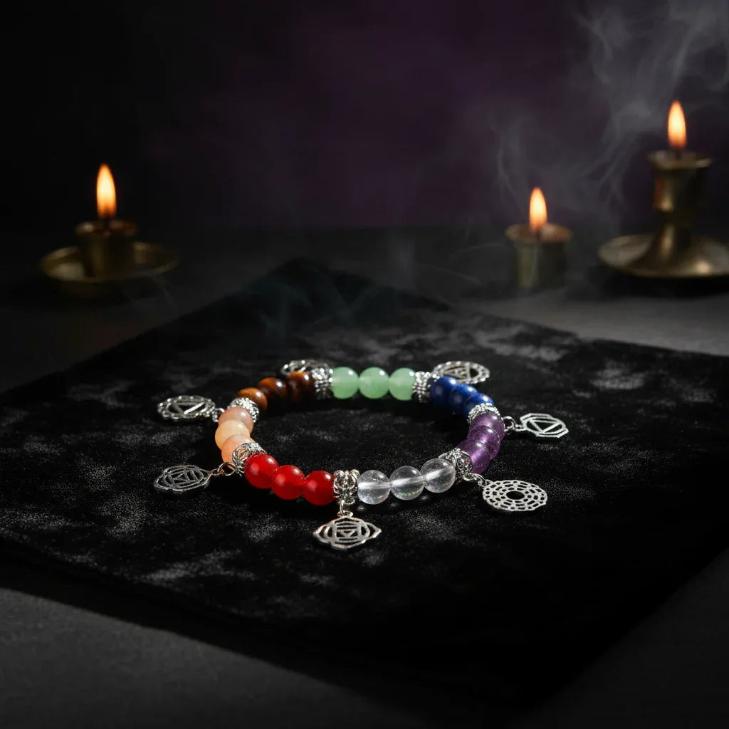 Chakra Charm Bracelet - Sorceress Sanctuary Colorful