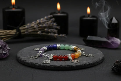 Chakra Charm Bracelet - Sorceress Sanctuary Colorful