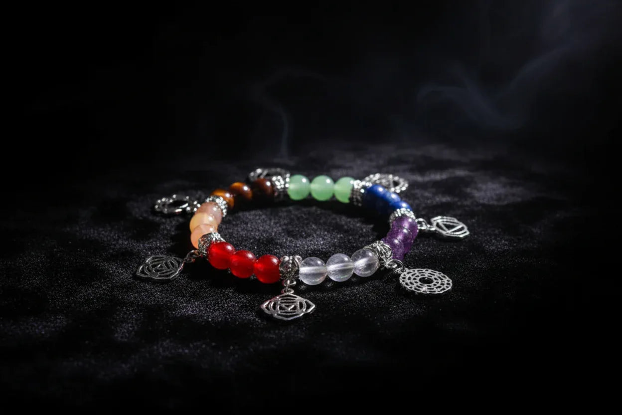 Chakra Charm Bracelet - Sorceress Sanctuary Colorful