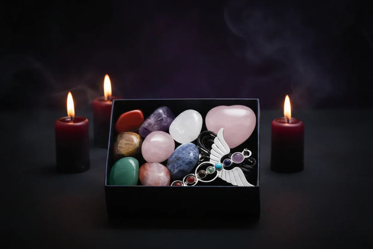 Chakra Crystal Gift Box - Sorceress Sanctuary A set of