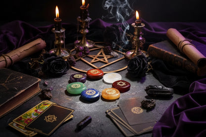 Chakra Energy Runes - Sorceress Sanctuary 30x25x6mm Set