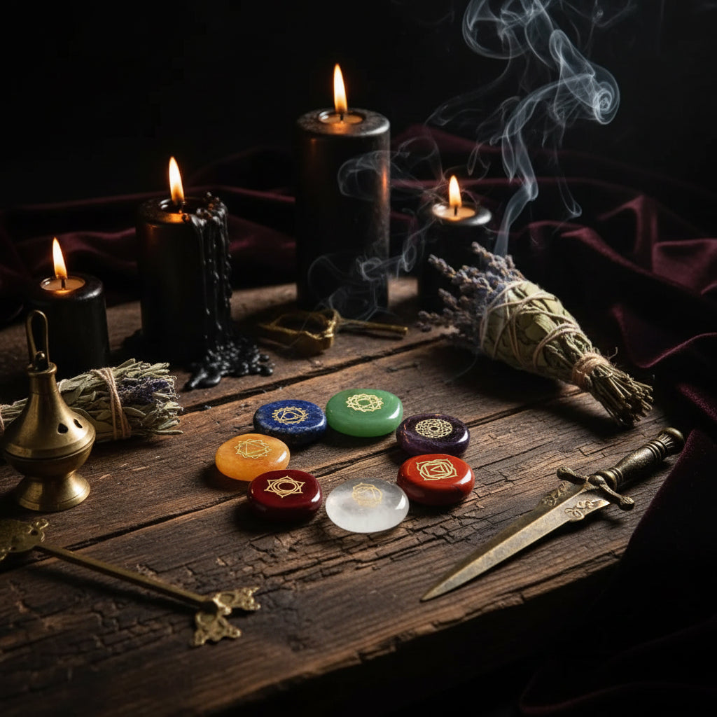 Chakra Energy Runes - Sorceress Sanctuary 30x25x6mm Set