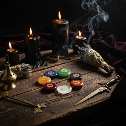 Chakra Energy Runes - Sorceress Sanctuary 30x25x6mm Set