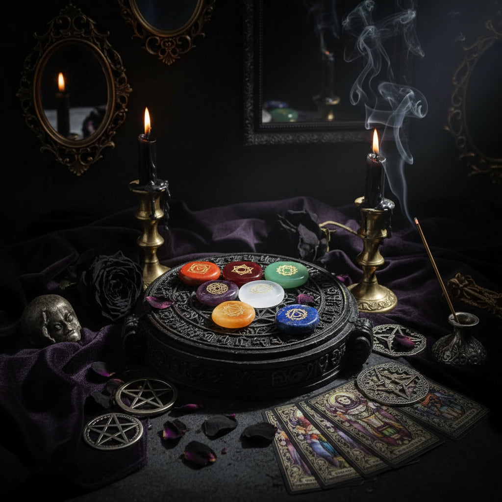 Chakra Energy Runes - Sorceress Sanctuary 30x25x6mm Set