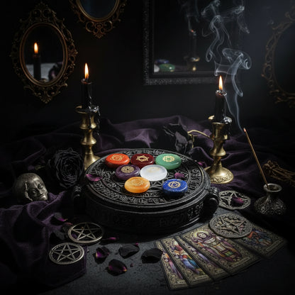 Chakra Energy Runes - Sorceress Sanctuary 30x25x6mm Set