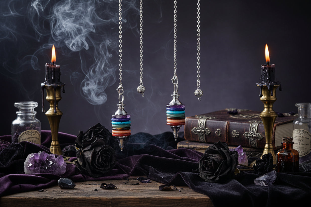Chakra Pendulum - Sorceress Sanctuary Seven chakras