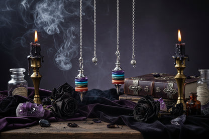 Chakra Pendulum - Sorceress Sanctuary Seven chakras