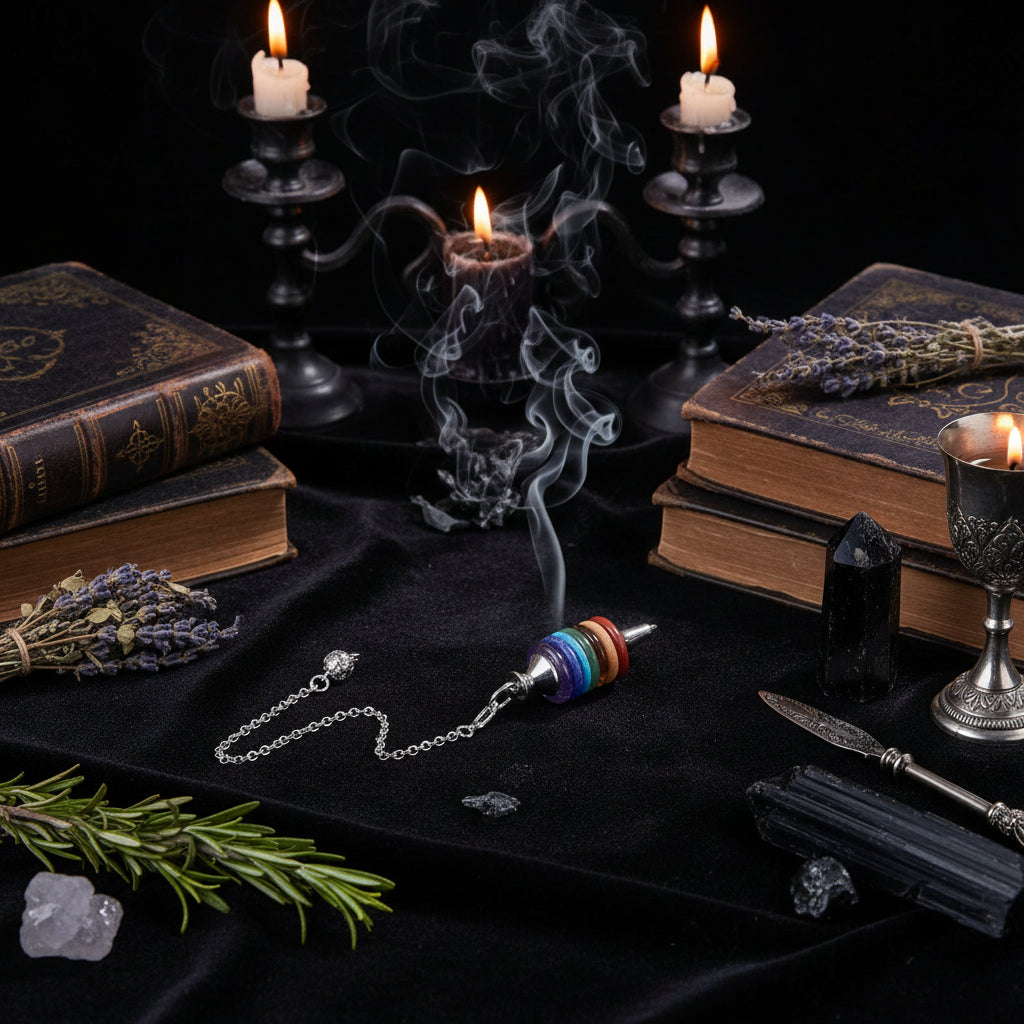 Chakra Pendulum - Sorceress Sanctuary Seven chakras