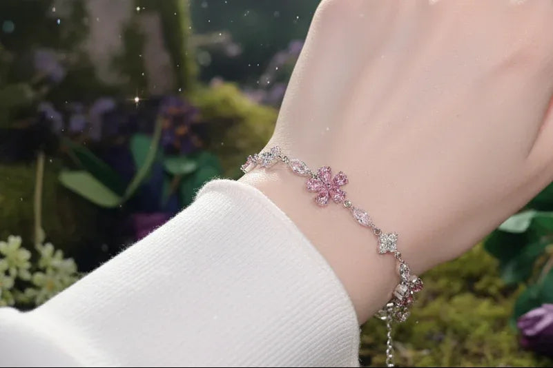 Cherry Blossom Bracelet - Sorceress Sanctuary Light Pink Bracelet
