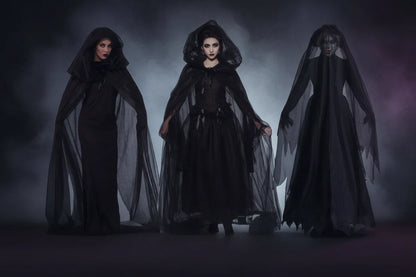 Complete Witch Outfit - Sorceress Sanctuary Black / L-Black / M-Black / S-Black / XL-Black / XXL