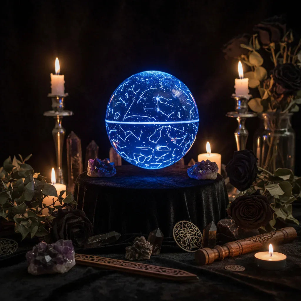 Constellation Moon Lamp - Sorceress Sanctuary Black (USB)