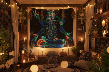 Cosmic Abstract Tapestry - Sorceress Sanctuary 150×100cm-150×130cm-200×150cm