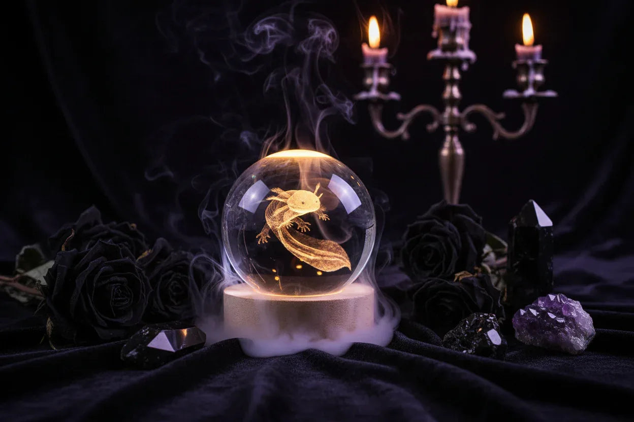 Cosmic Ball Lamp - Sorceress Sanctuary Nebula-Deer-Single Astronaut-Ferris Wheel-Newt