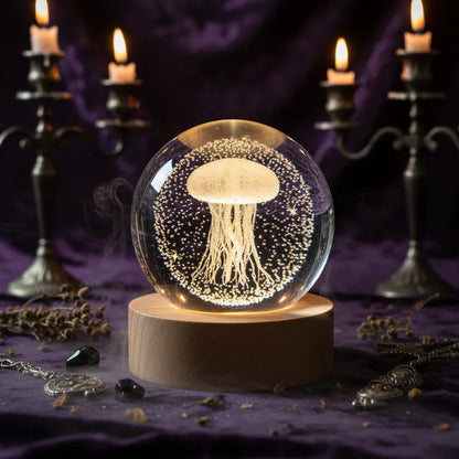 Cosmic Ball Lamp - Sorceress Sanctuary Nebula-Deer-Single Astronaut-Ferris Wheel-Newt