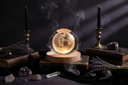 Cosmic Ball Lamp - Sorceress Sanctuary Nebula-Deer-Single Astronaut-Ferris Wheel-Newt