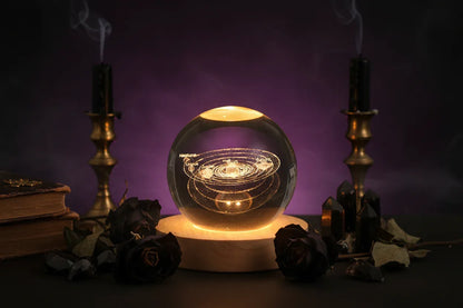 Cosmic Ball Lamp - Sorceress Sanctuary Nebula-Deer-Single Astronaut-Ferris Wheel-Newt