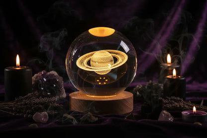 Cosmic Ball Lamp - Sorceress Sanctuary Nebula-Deer-Single Astronaut-Ferris Wheel-Newt
