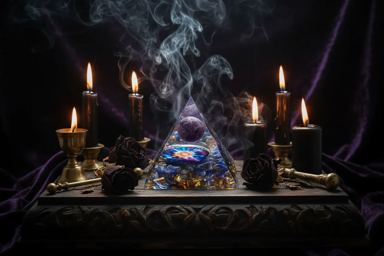 Cosmic Crystal Pyramids - Sorceress Sanctuary A / 6cm-A / 5cm-C / 6cm-B / 6cm-D / 6cm
