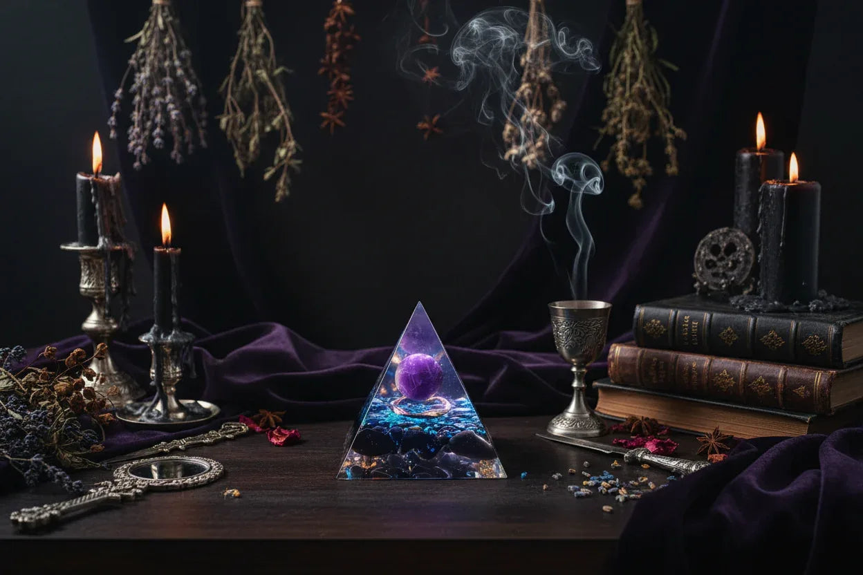 Cosmic Crystal Pyramids - Sorceress Sanctuary A / 6cm-A / 5cm-C / 6cm-B / 6cm-D / 6cm
