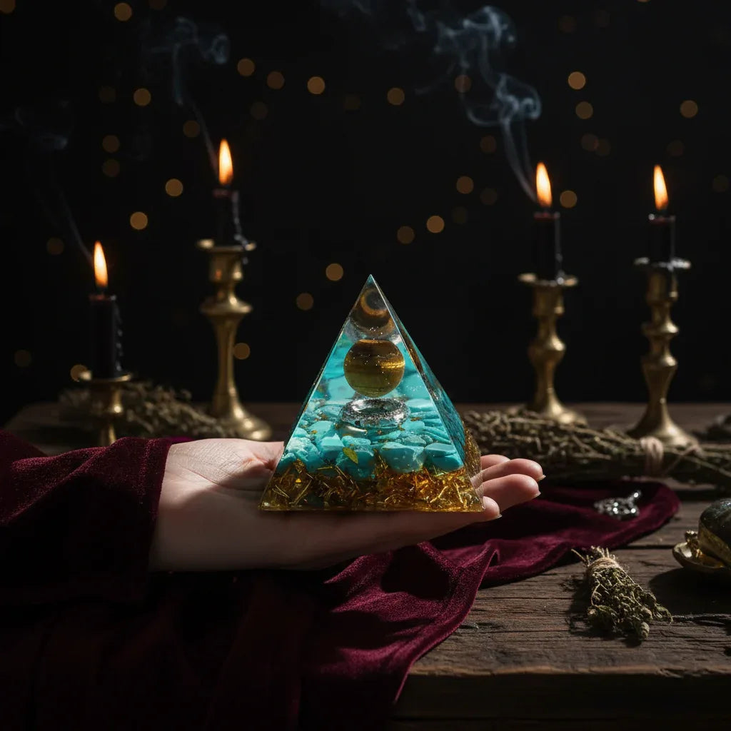 Cosmic Crystal Pyramids - Sorceress Sanctuary A / 6cm-A / 5cm-C / 6cm-B / 6cm-D / 6cm