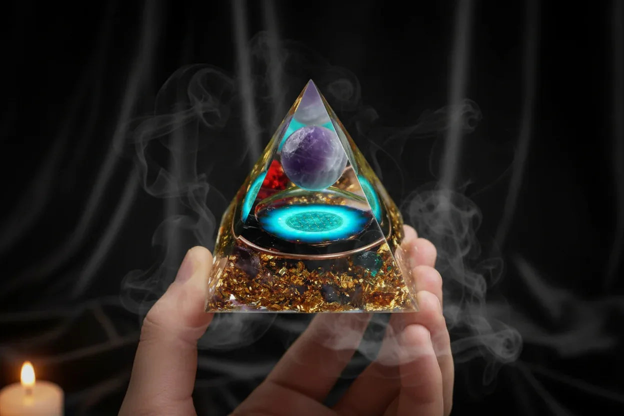 Cosmic Crystal Pyramids - Sorceress Sanctuary A / 6cm-A / 5cm-C / 6cm-B / 6cm-D / 6cm