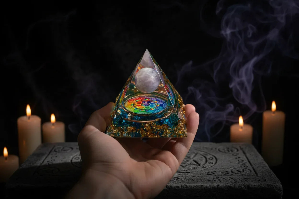 Cosmic Crystal Pyramids - Sorceress Sanctuary A / 6cm-A / 5cm-C / 6cm-B / 6cm-D / 6cm
