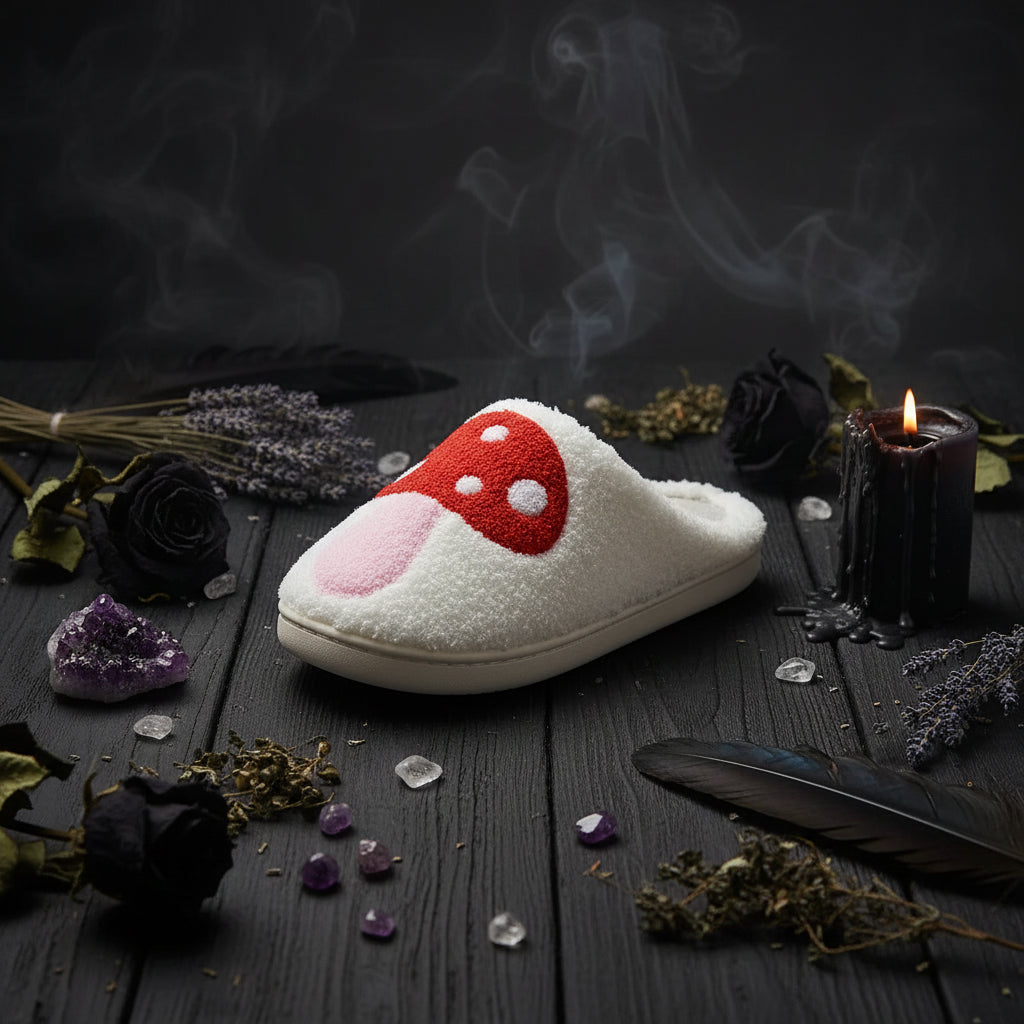 Cozy Mushroom Slippers - Sorceress Sanctuary White / 37-38-White / 39-40-White / 41-42-White / 43-44-Black / 41-42