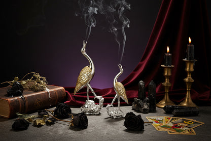 Crane Incense Holder - Sorceress Sanctuary Small-Large