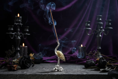 Crane Incense Holder - Sorceress Sanctuary Small-Large