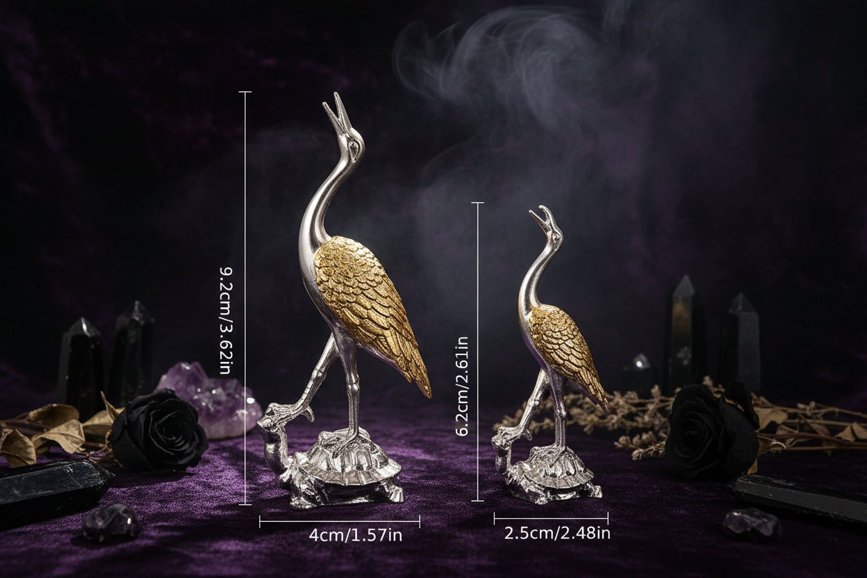 Crane Incense Holder - Sorceress Sanctuary Small-Large