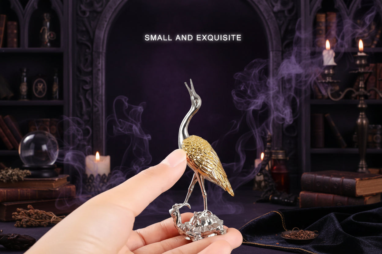 Crane Incense Holder - Sorceress Sanctuary Small-Large
