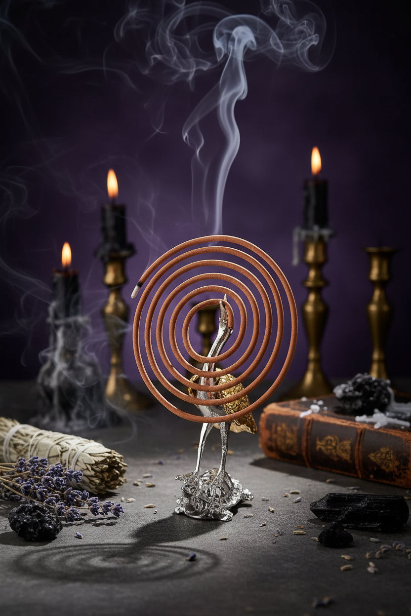 Crane Incense Holder - Sorceress Sanctuary Small-Large
