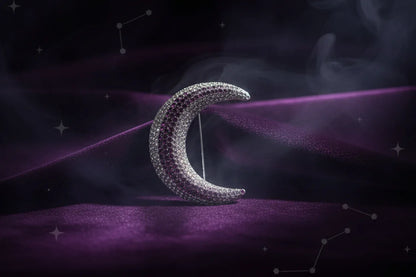 Crescent Moon Brooch - Sorceress Sanctuary Default Title