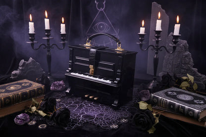 Cross Piano Bag - Sorceress Sanctuary Black-Green-White-Blue-Wine Red