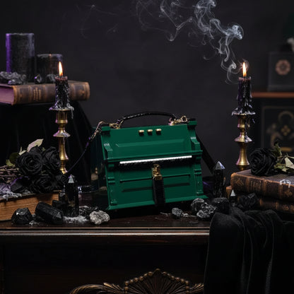 Cross Piano Bag - Sorceress Sanctuary Black-Green-White-Blue-Wine Red