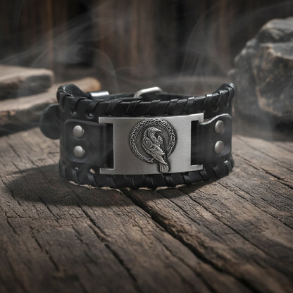 Crow Viking Bracelet - Sorceress Sanctuary Ancient Bronze-Ancient red copper-Antique Silver