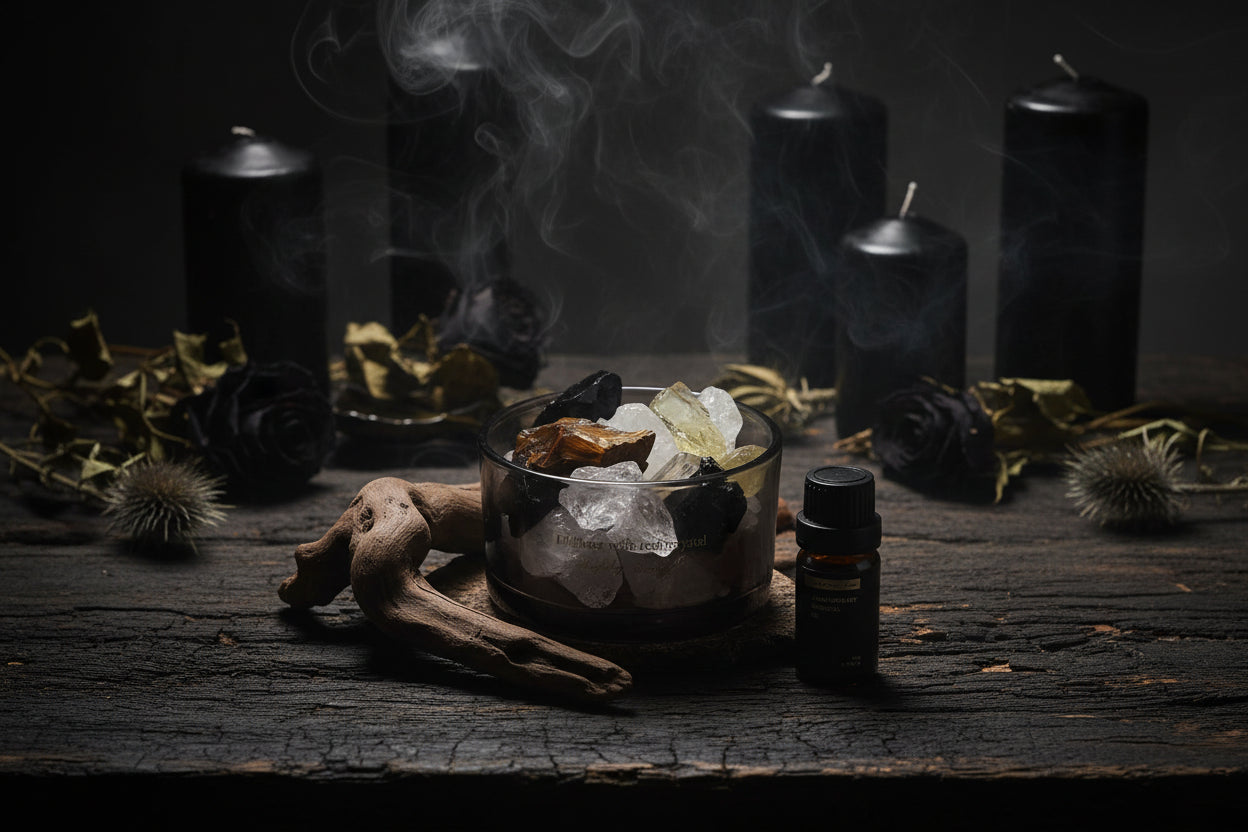 Crystal Aroma Stones - Sorceress Sanctuary Lavender-Hilton Garden-Westin White Tea-British pear freesia-Blue wind chimes