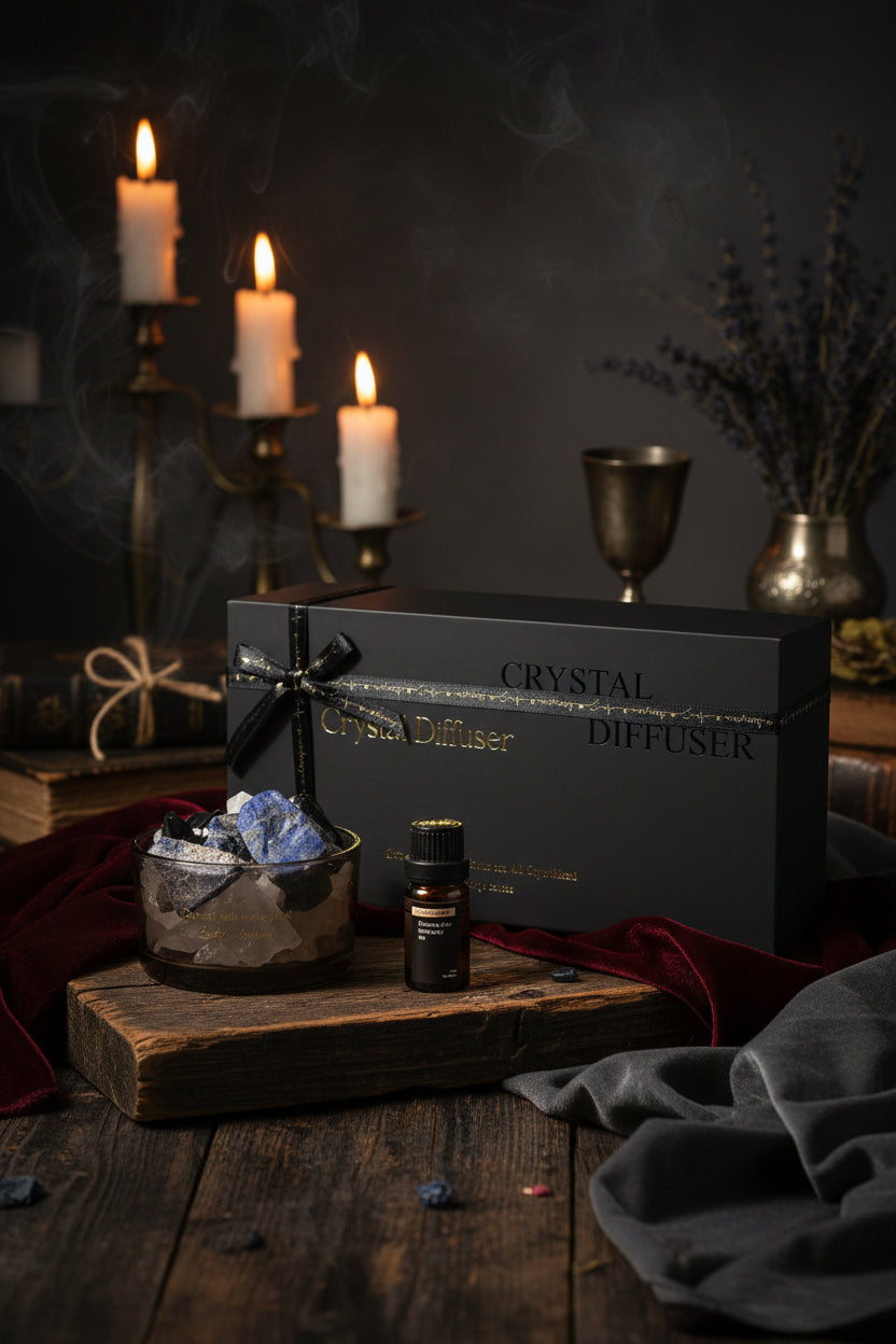 Crystal Aroma Stones - Sorceress Sanctuary Lavender-Hilton Garden-Westin White Tea-British pear freesia-Blue wind chimes