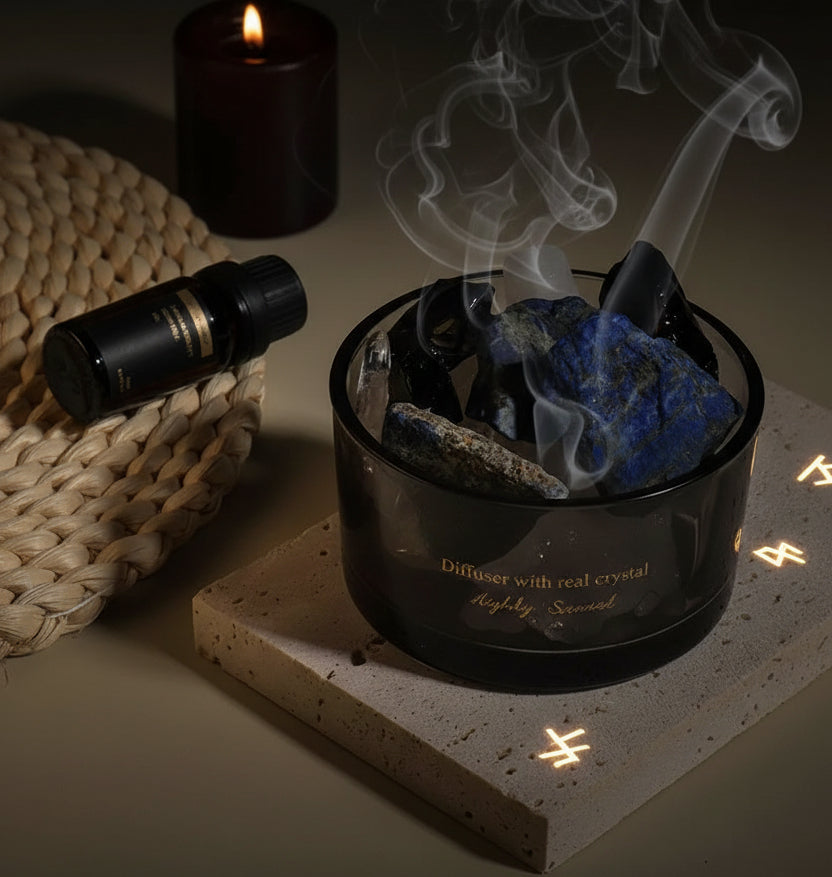 Crystal Aroma Stones - Sorceress Sanctuary Lavender-Hilton Garden-Westin White Tea-British pear freesia-Blue wind chimes