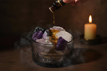 Crystal Aroma Stones - Sorceress Sanctuary Lavender-Hilton Garden-Westin White Tea-British pear freesia-Blue wind chimes