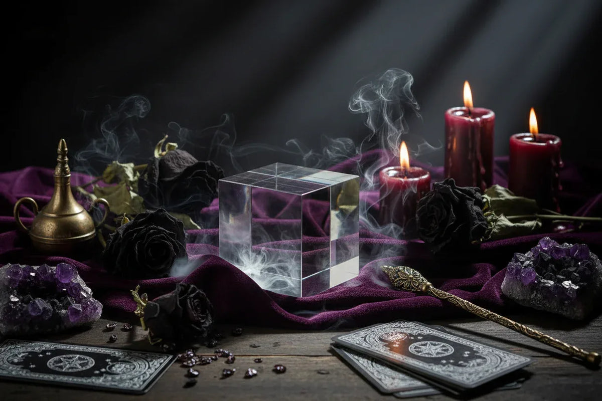 Crystal Cube - Sorceress Sanctuary Transparent / 40*40*40MM-Transparent / 50*50*50MM-Transparent / 60*60*60MM-Transparent / 30*30*30MM-Transparent / 70*70*70MM