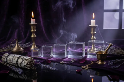 Crystal Cube - Sorceress Sanctuary Transparent / 40*40*40MM-Transparent / 50*50*50MM-Transparent / 60*60*60MM-Transparent / 30*30*30MM-Transparent / 70*70*70MM