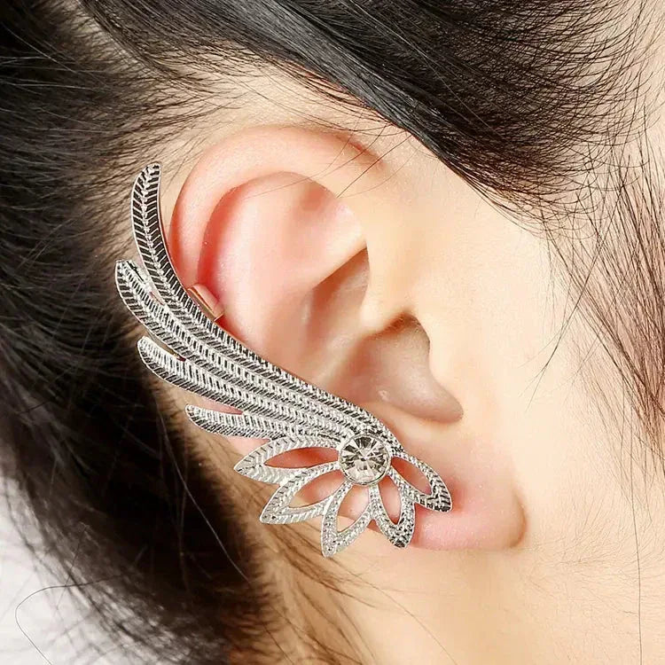 Crystal Elf Ear Cuffs - Sorceress Sanctuary Gold right-Silver right